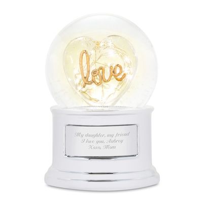 Love Light-Up Snow Globe