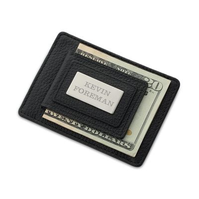 Leather Money Clip Wallet Duo