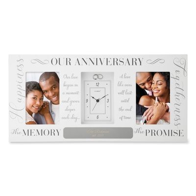 Anniversary Double-Opening Frame and Clock
