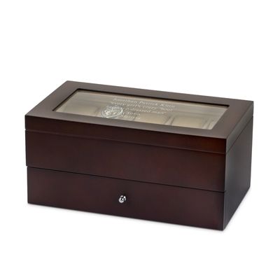 Large 10PC Wood Jewelry and Watch Box