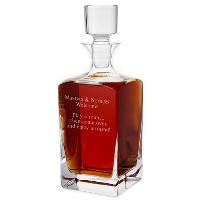 Glass Square Rounded Edge Decanter