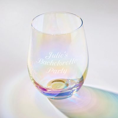 Iridescent Monterey Stemless Wine Glass