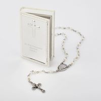 Girl's Stainless Steel Beaded Rosary