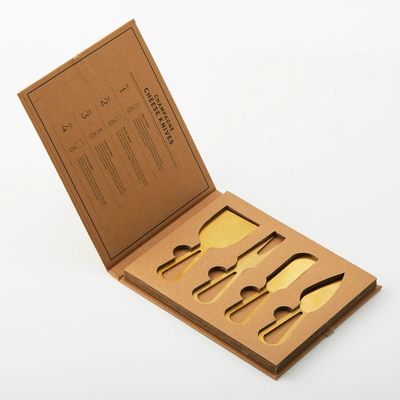 Champagne Gold Cheese Knives Set