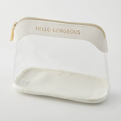Clear White Makeup Bag