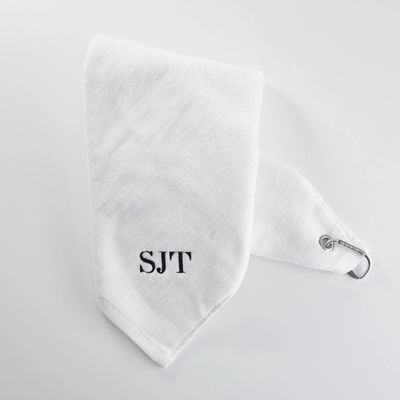 Personalized White Golf Towel