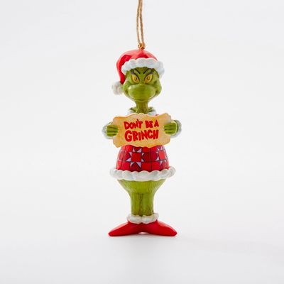 Jim Shore Dr. Seuss Don't Be A Grinch Ornament