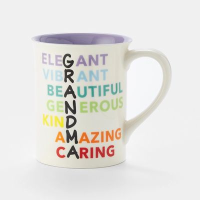 Multicolored Anagram Grandma Mug