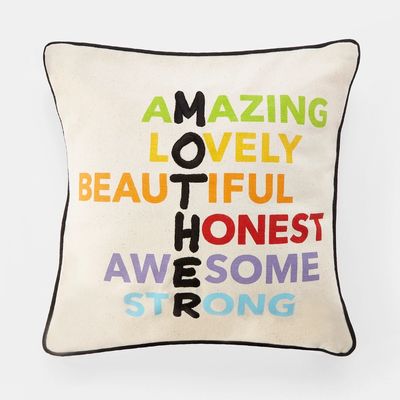 Multicolored Anagram Mother Pillow