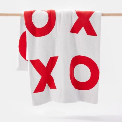 XOXO Reversible Throw Blanket
