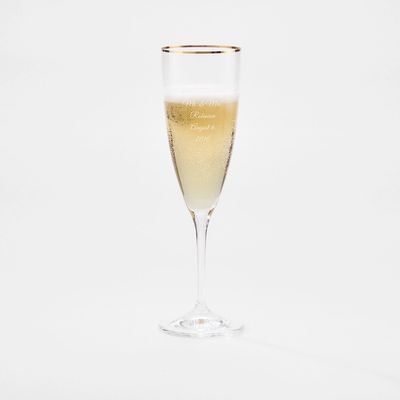 Casafina Sensa Gold Rim Champagne Flute