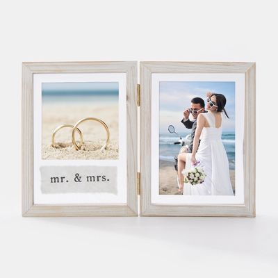 Mr and Mrs 4 x 6 Wood Frame
