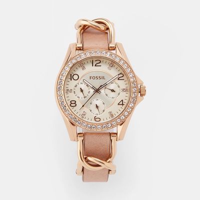 Fossil Women's Riley Rose Gold Watch