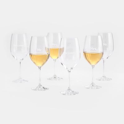 Lenox 6 Piece Tuscany White Wine Glass Set