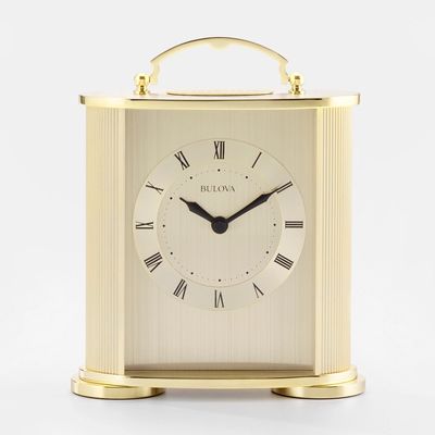 Bulova Arthur Gold Table Clock