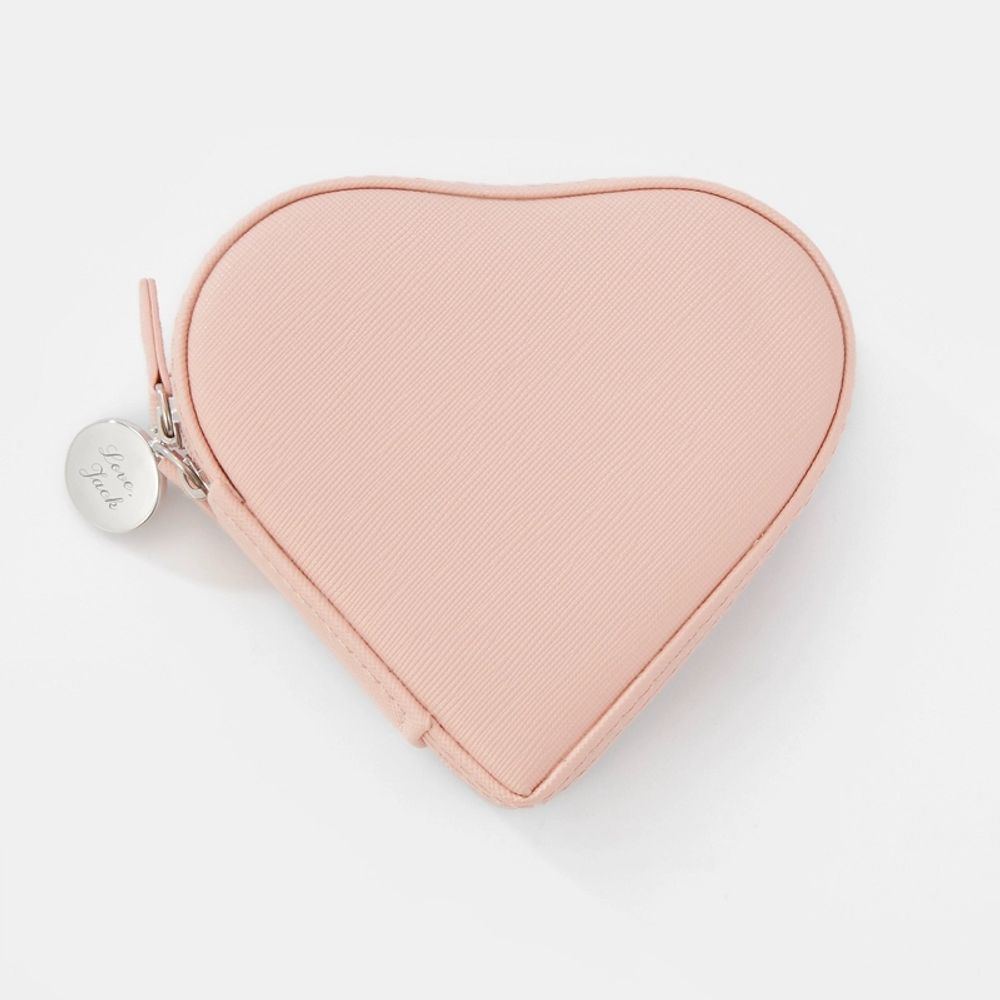 Blush Pink Heart Jewelry Box