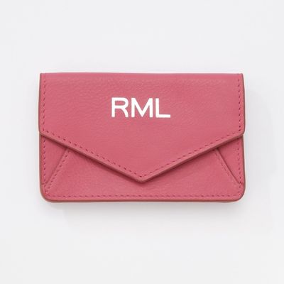 Pink Leather Card Case