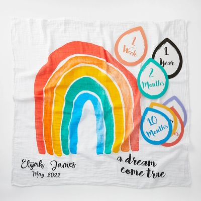 Dream Come True Baby's 1st Year Blanket and Card Set