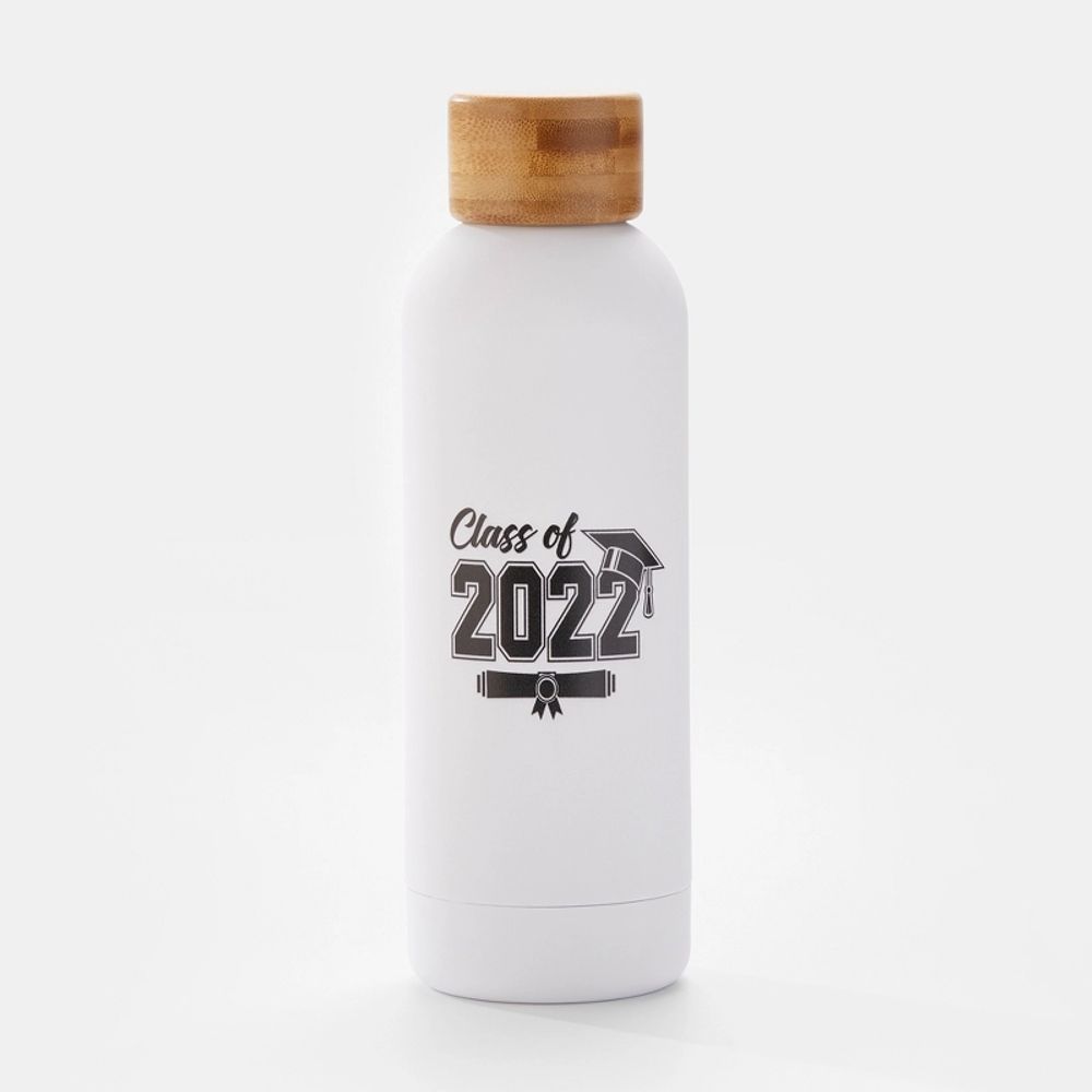 Class of 2022 White Stainless Steel Water Bottle