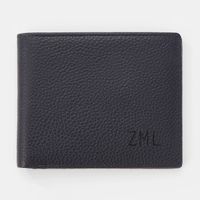 Navy Blue Stanford Genuine Leather Wallet