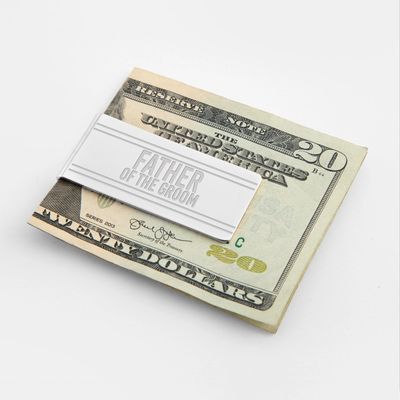 Stainless Steel Father Of The Groom Money Clip