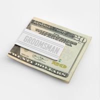 Stainless Steel Groomsman Money Clip