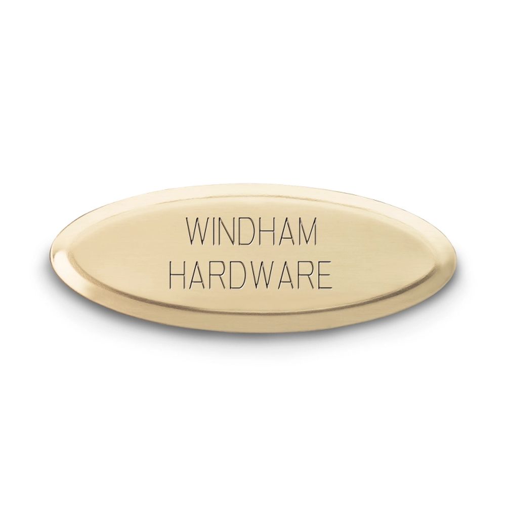 Thin Brass Oval Decorative Plate