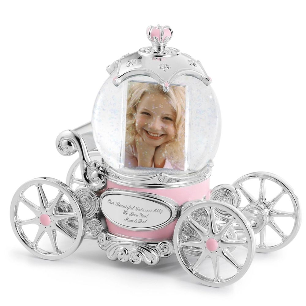 Princess Carriage Musical Snow Globe