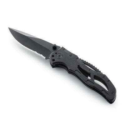 Black Stainless Steel Stealth Pocket Knife