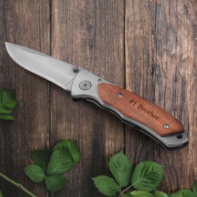 Wood Handle Pocket Knife