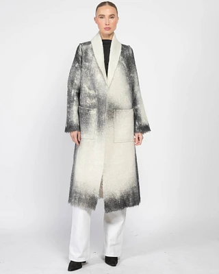 Marmo Effect Long Coat