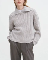 Rib Collar Sweater