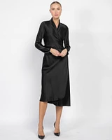 Long Sleeve Wrap Dress