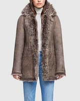 Milky Way Shearling Coat