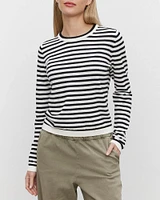 Long Sleeve Cotton-Cashmere Top