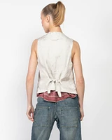 Waistcoat With Stripe Lining