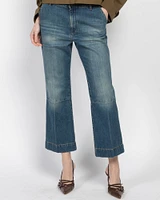 Cropped Kick Jeans