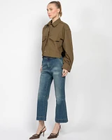 Cropped Kick Jeans