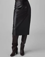 Leather Pencil Skirt