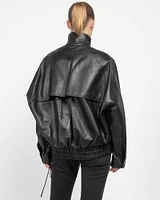 Lee Leather Bomber Jacket