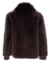 Shearling With Leather Coat