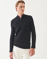 Textured 1/4 Zip Sweater