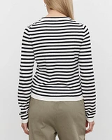 Long Sleeve Cotton-Cashmere Top