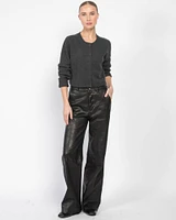 Relaxed Leather Trousers