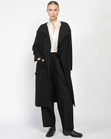 O-Collarless Wind Breaker Coat