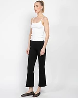 Rib Kick Flare Pants