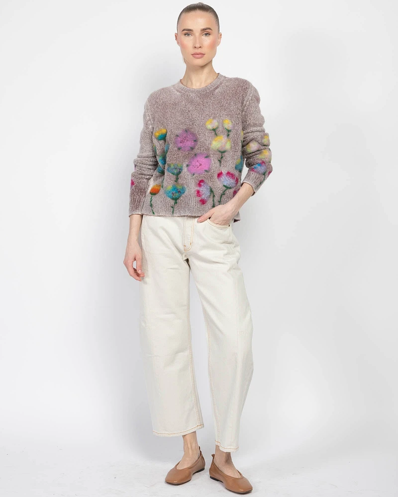 Pullover With Flowers