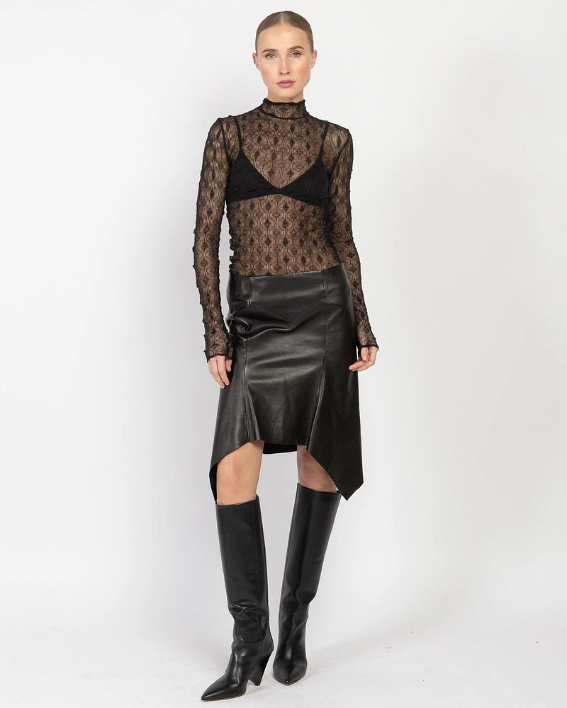 Jill Leather Skirt