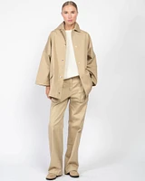 Cotton Twill Oversized Jacket