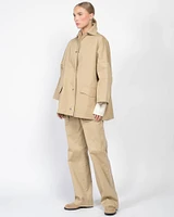 Cotton Twill Oversized Jacket